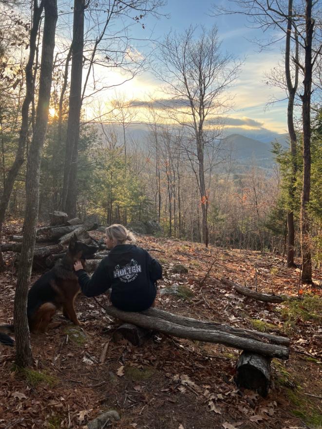 Sunset over the mountains